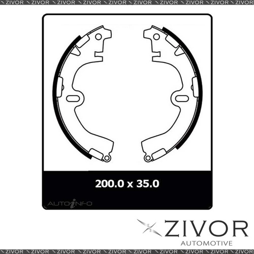 4x *PROTEX* Brake Shoe - Rear For TOYOTA CORONA,CAMRY,SERA,CELICA,COROLLA ST162R