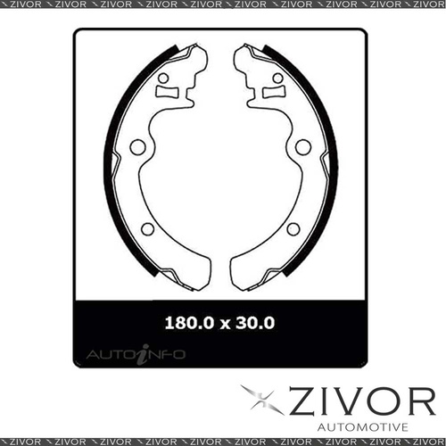 4x *PROTEX* Brake Shoe - Rear For SUBARU LEONE,BRUMBY,GL #N1649