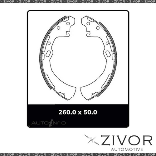 4x *PROTEX* Brake Shoe - Rear For NISSAN URVAN,NAVARA,PATHFINDER E24,D21 #N1657