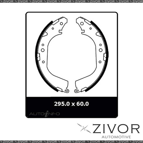 4x *PROTEX* Brake Shoe - Rear For NISSAN PATROL GU, Y61,GQ #N1668