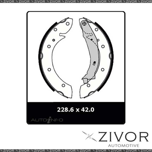 4x *PROTEX* Brake Shoe - Rear For PROTON JUMBUCK #N3020