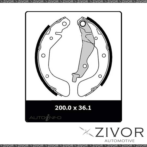 4x *PROTEX* Brake Shoe - Rear For DAEWOO KALOS T200 #N3058