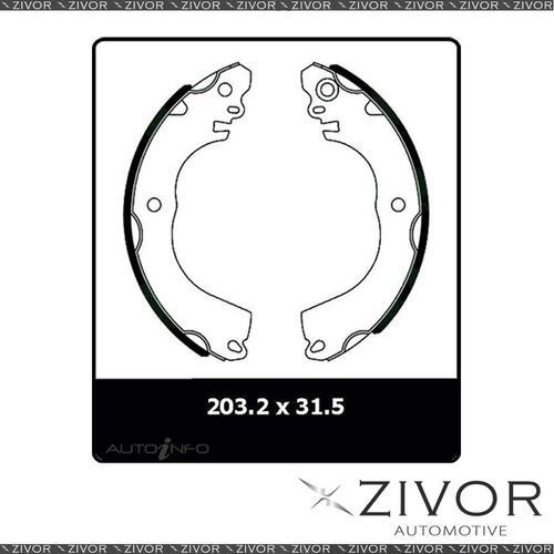 4x *PROTEX* Brake Shoe - Rear For NISSAN TIIDA C11 #N3068