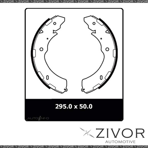 4x *PROTEX* Brake Shoe - Rear For HOLDEN COLORADO RG #N3093