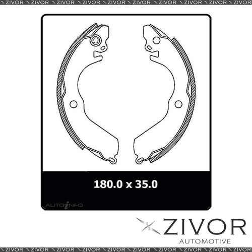4x *PROTEX* Brake Shoe - Rear For CHRYSLER LANCER LA,LC #N3100