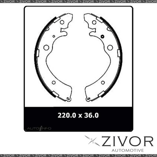 4x *PROTEX* Brake Shoe - Rear For HONDA CIVIC,CRV FD,RD #N3174