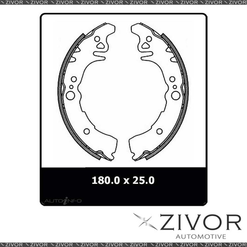 4x *PROTEX* Brake Shoe - Rear For TOYOTA ECHO NCP10R,NCP13R #N3182