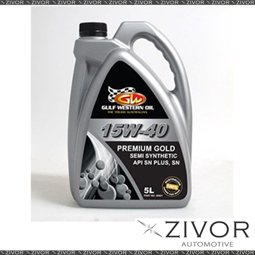New GULFWESTERN PREMIUM GOLD SAE 15W/40 5 LITRE 30521 *By ZIVOR*