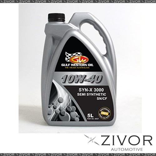 New GULFWESTERN SYN-X 3000 SAE 10W40 5 LITRE 30537