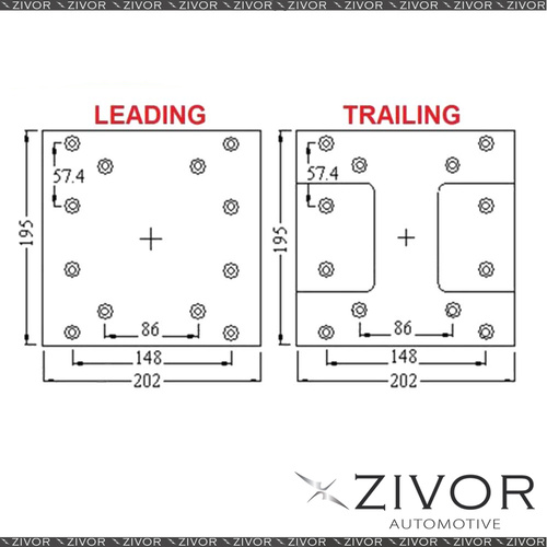 PROTEX Brake Shoe Lining For HINO 500 FG J08EVD 6 Cyl 2011-2016 #AF291P