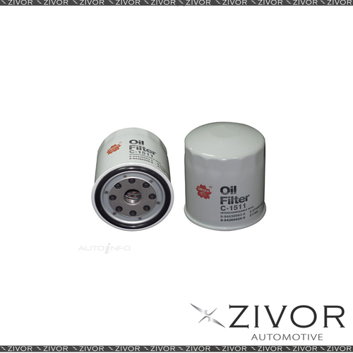 SAKURA Oil Filter For HOLDEN GEMINI TF 1.8L 4D Sdn Manually 03/82-03/83 #C-1511