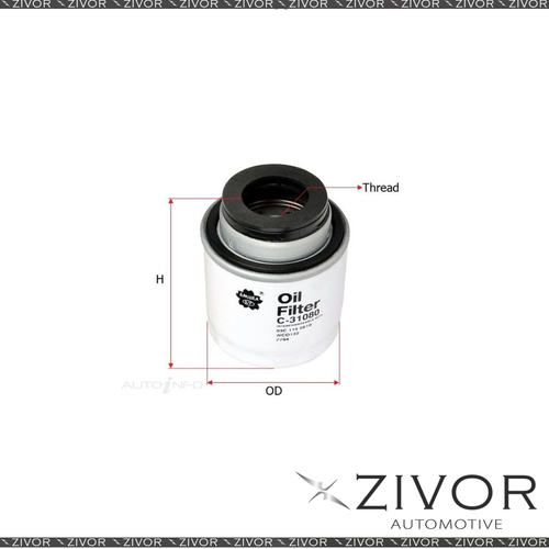 New SAKURA Oil Filter C-31080