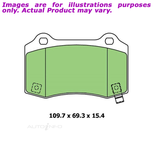 New PROTEX Ultra Brake Pads - Rear For CHRYSLER 300 6.4L CDB3118M