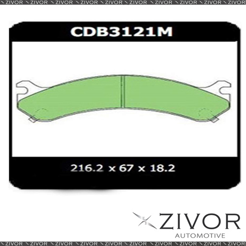 PROTEX Brake Pads-Front For CHEVROLET SILVERADO 3500 4D 2007-2008 #CDB3121M