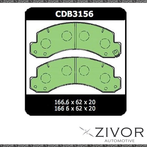 PROTEX Brake Pads-Front For HINO DUTRO XZU305R 2D Truck 4X2 2003-2006 #CDB3156