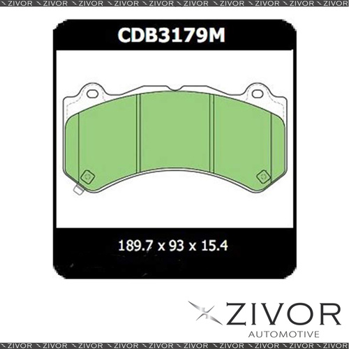 PROTEX Brake Pads-Front For JEEP GRAND CHEROKEE WK 4D SUV AWD 2012-2016 CDB3179M
