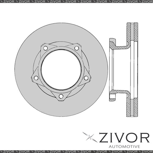 PROTEX Rotor - Front For TOYOTA DYNA XZU402R 2D Truck 4X2 1999 - 2004 #CDR1037