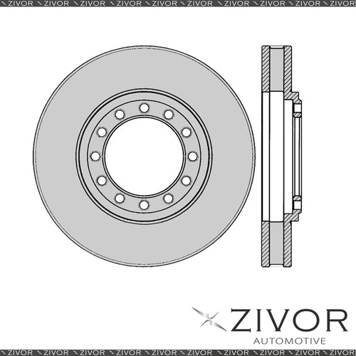 PROTEX Rotor-Front For ISUZU NPR250 NPR75 2D Truck 4X2 2005-2016 #CDR1054