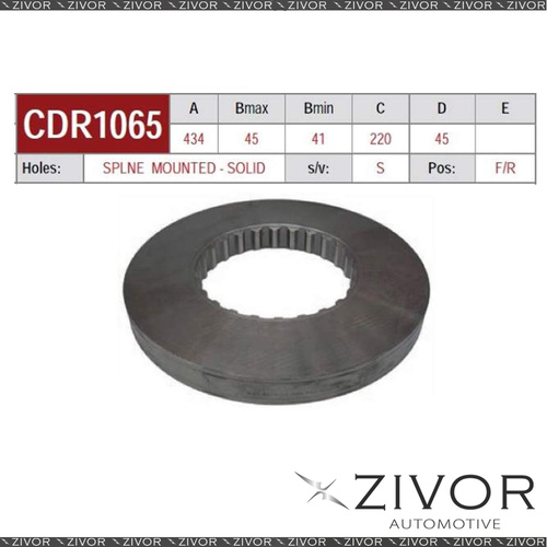 New PROTEX Rotor - Rear For VOLVO FH13 . 2D Truck 6X4 2006 - 2016 #CDR1065