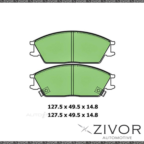 PROTEX Brake Pads-Front For HYUNDAI EXCEL X2 1.5L 2D Van G4DJ 1991-1994 DB1252CP
