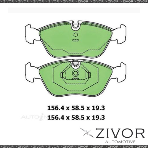PROTEX FRONT BRAKE PAD ONE SET For VOLVO 850 C70 S70 V70 By ZIVOR #DB1261B