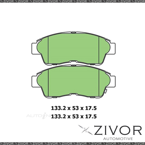PROTEX Brake Pads -Front For TOYOTA CARINA Si AT211R 1.8L 4D Sdn 7AFE 1996-2001