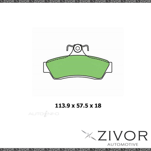 New PROTEX ULTRA BRAKE PADS - REAR DB1332CP *By ZIVOR*
