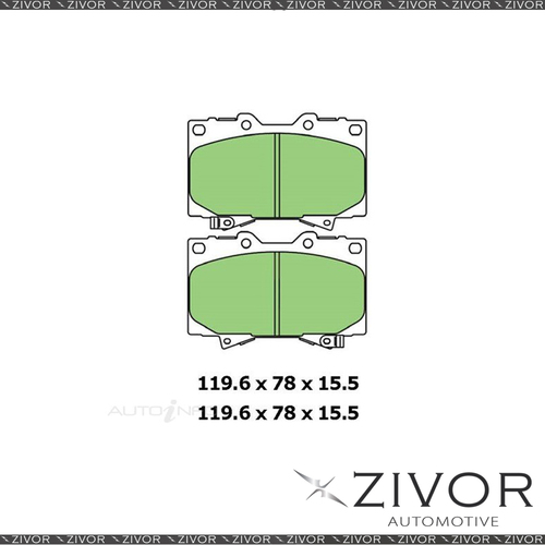 New PROTEX ULTRA BRAKE PADS - FRONT DB1365CP *By ZIVOR*