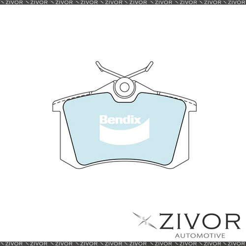 BENDIX Brake Pad-Rear For Citroen C3 FC_ 1.4 i Hatchback 54 KW 2002 On #DB1449EU