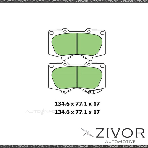 New PROTEX ULTRA BRAKE PADS - FRONT DB1482CP *By ZIVOR*