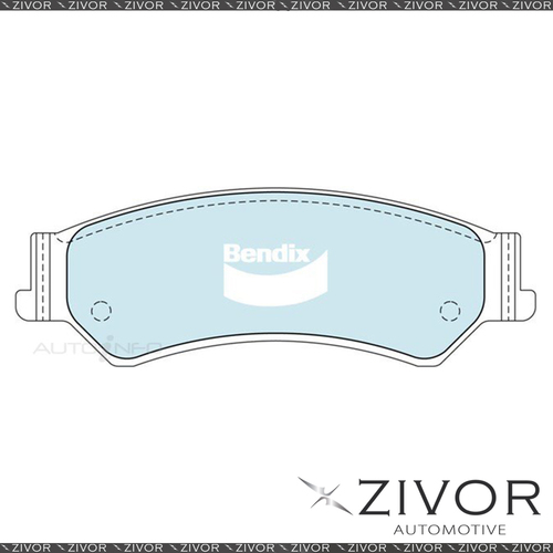 BENDIX Brake Pad For FORD FALCON XR6 LPG BF 4.0L 2D Ute BARRA E-GAS 2006-2008