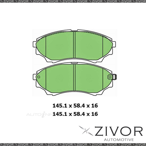 Brake Pads-FR Ultra For FORD COURIER PE, PG. PH 2.5L 4D Wellside WLAT 1999-2006
