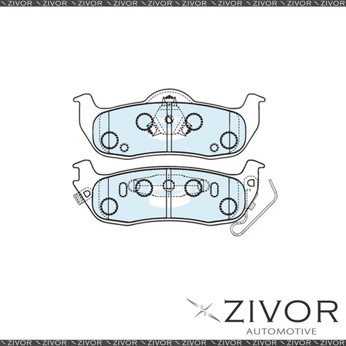 Brake Pad-Rear For Jeep Grand Cherokee WH, WK 5.7 V8 4x4 Wgn 240KW AWD 2005-2010