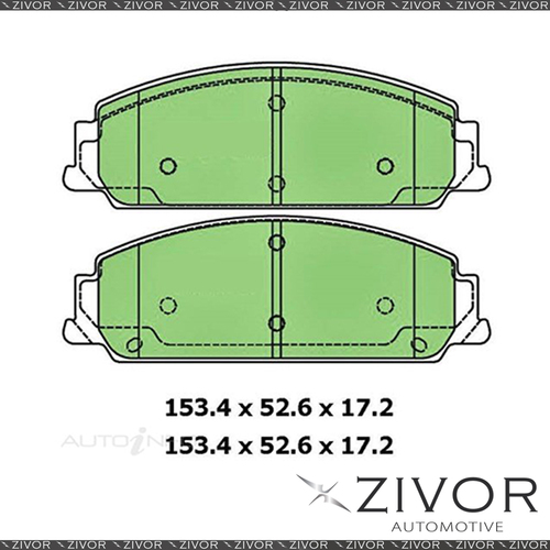 New PROTEX ULTRA BRAKE PAD SET DB1765CP *By ZIVOR*