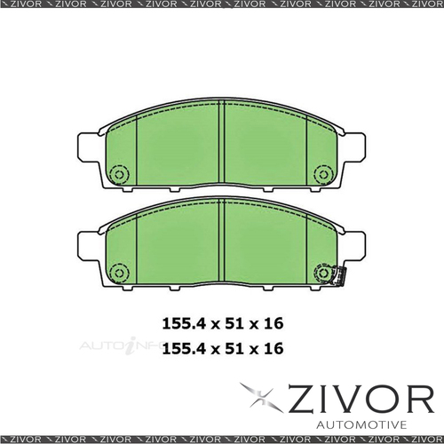 PROTEX Brake Pad For MITSUBISHI TRITON GLX + MR 2.4L 4D C/C 4N15 2018-On DB1774F