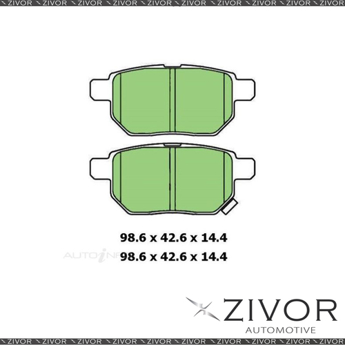 New PROTEX ULTRA BRAKE PADS - REAR DB1786CP *By ZIVOR*