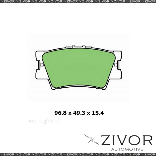 PROTEX Brake Pad For TOYOTA RAV4 GX ZSA42R 2.0L 4D SUV 3ZRFE 2013-2019 #DB1832CP