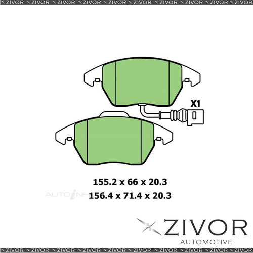 Brake Pad For SKODA OCTAVIA 1.8 TSI, 118 TSI 1Z 1.8L 4D Liftback CDAA 2009-2013