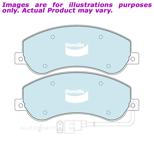 New BENDIX Brake Pad For VOLKSWAGEN AMAROK TDI400 2H 2.0L 4D Wellside DB1915HD