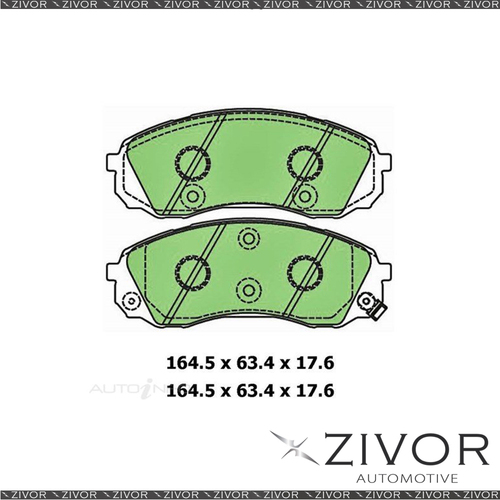 PROTEX Disc Brake Pad Set - Ultra For HYUNDAI iMAX TQ 2.5L 4D Van D4CB 2012-On