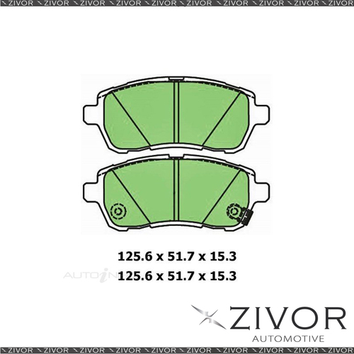 PROTEX Brake Pad Set For FORD FIESTA CL, ZETEC WS 1.6L 2D H/B HXJA 2009-2010