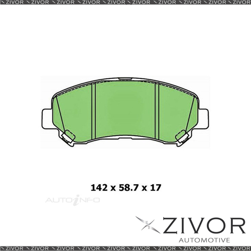 PROTEX Brake Pad For NISSAN QASHQAI J10 2.0L 4D SUV MR20DE 2009-2016 #DB1946CP