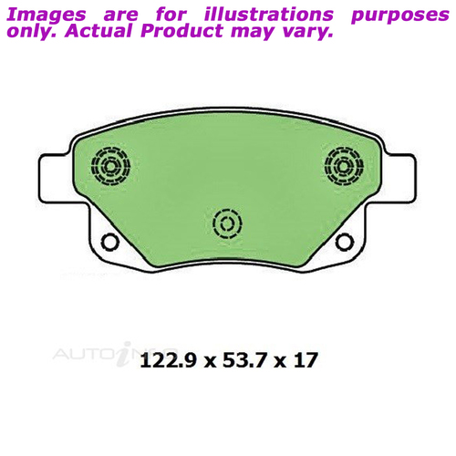 New PROTEX Ultra Brake Pads - Rear For SCANIA G400 SERIES 5 . 13.0L DB1968CP