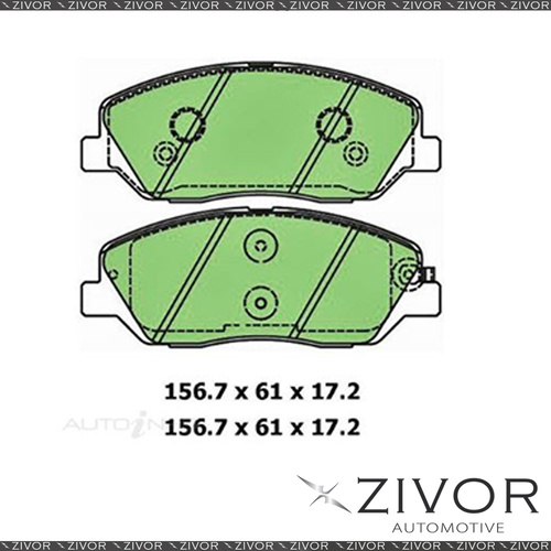 Protex Brake Pad-Front For Ssangyong Korando C200 2.0L 2011-2018 #DB2034CP