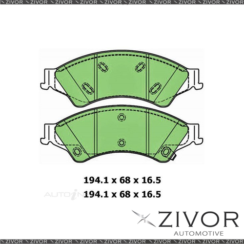 PROTEX Disc Brake Pad Set - Ultra For FORD RANGER XL PX 2.2L 2D C/C P4AT 2011-On