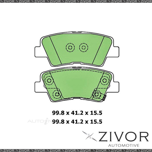 PROTEX Disc Brake Pad Set - Ultra For KIA RIO S UB 1.4L 2D H/B G4FA 2012-2017