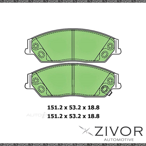 Disc Brake Pad Set - Ultra For JMC VIGUS LX . 2.4L 4D Ute 4G69S4N 2015-2019