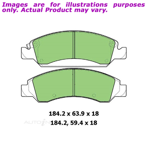 New PROTEX Disc Pad Set For CHEVROLET AVALANCHE 5.3L 4D Utility 4WD DB3165CP
