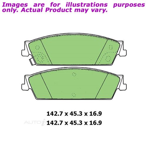 New PROTEX Disc Pad Set For CHEVROLET AVALANCHE 5.3L 4D Utility 4WD DB3166CP