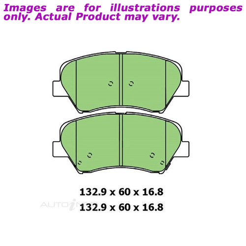 New PROTEX Disc Pad Set For HYUNDAI ELANTRA MD DH41E 1.8L DB3171CP